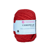 Северная (30% ангора + 30% полутонкая шерсть + 40% высокообъемный акрил) 50гр. 50м №088 красный мак
