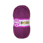 Dora (100% акрил) 100гр. 240м. №043 Темно фиолетовый