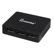 USB Разветвитель SMARTBUY SBHA-6000-K, 4 порта, USB 3.0, чёрный
