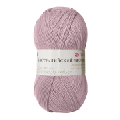 Австралийский меринос (95% меринос + 5% высокообъёмный акрил) 100гр. 400м №374 розовый беж