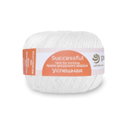 Успешная (100% мерсеризованный хлопок) 50гр. 220м №001 белый