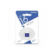 Флеш-карта SMARTBUY 16GB Lara, Mini, USB 2.0, синяя