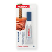 Клей супер-гель "Контакт" 3 г., блистер 12 шт.