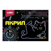 Акрб-001 Акриловые краски Киберкотики, 6 цветов по 15 мл.