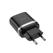 Адаптер HOCO  C12Q USB, 3,0A, 18W, QC3.0, чёрный