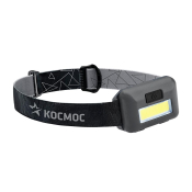 Фонарь Космос KOC-H101-COB 1LED, один мощный светодиод, 3 режима, налобный, 3xR3