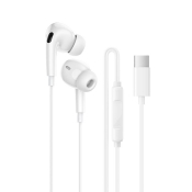 Наушники BOROFONE BM100, Type-C, внутриканальные, с микрофоном, белые