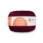 Ажурная (100% мерсеризованный хлопок) 50гр. 280м №007 бордо