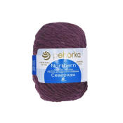 Северная (30% ангора + 30% полутонкая шерсть + 40% высокообъемный акрил) 50гр. 50м №191 ежевика