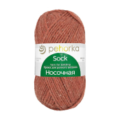 Носочная (50% шерсть + 50% акрил) 100гр. 200м №031 терракот