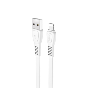 Кабель HOCO X40 Lightning, 2,4A, 1,0м, плоский, белый
