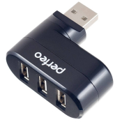 USB Разветвитель PERFEO PF-VI-H024, 3 порта, USB 2.0, черный