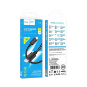 Кабель HOCO X119 Type-C - Lightning, 1,0м, PD27W, 3,0A, нейлон, чёрный