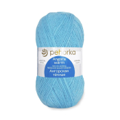 Ангорская тёплая (40% шерсть + 60% акрил) 100гр. 480м №005 голубой