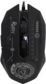Мышь SMARTBUY SBM-727G-K Rush Mission, USB, 3200dpi, игровая, с подсветкой, 6 кнопок, чёрная