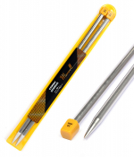 Спицы для вязания прямые Maxwell D=10,0мм, 35см (2 шт), металл