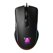 Мышь SMARTBUY SBM-719G-K Elite, USB, 3200dpi, игровая, с подсветкой, 6 кнопок, чёрная