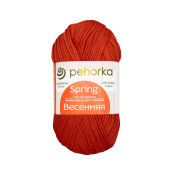 Весенняя (100% мерсеризованный хлопок) 100гр. 250м №250 рябина