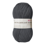 Австралийский меринос (95% меринос + 5% высокообъёмный акрил) 100гр. 400м №393 светлый маренго