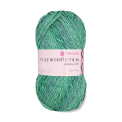 Радужный стиль (25% шерсть + 75% Пан) 100гр. 200м №1140 Мулине зелёный