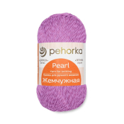 Жемчужная (50% хлопок + 50% вискоза) 100гр. 425м №389 св.фиалка