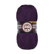Merino Gold (49% шерсть меринос + 51% акрил) 100гр. 400м. №060 Темно фиолетовый