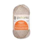 Жемчужная (50% хлопок + 50% вискоза) 100гр. 425м №390 светлый песок