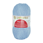 Мериносовая  (50% меринос+50% акрил) 100гр. 200м №177 голубое небо