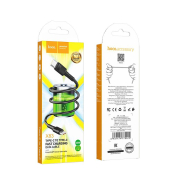Кабель HOCO X83 Type-C - Type-C, PD60W, 3,0A, 1,0м, текстильный, черный