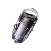 АЗУ BOROFONE BZ29B 2 Type-C, 3,0A, с кабелем Type-C-Lightning, QC3.0, PD36W, фиолетовый
