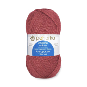 Ангорская тёплая (40% шерсть + 60% акрил) 100гр. 480м №788 св.марсала