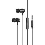 Наушники HOCO M122, внутриканальные, с микрофоном, черный (пакет)