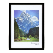 Фоторамка 30x40 Пластик Акварель, чёрный