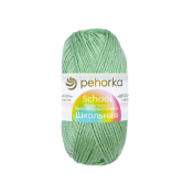 Школьная (100% акрил) 50гр. 150м №009 зеленое яблоко