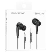 Наушники BOROFONE BM80 Pro, внутриканальные, с микрофоном, черные