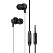 Наушники BOROFONE BM59, внутриканальные, с микрофоном, чёрные