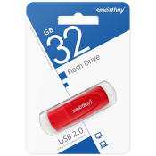 Флеш-карта SMARTBUY 32GB Scout, USB 2.0, красная