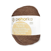 Перуанская альпака (50% альпака + 50% меринос) 50гр. 150м №416 св.коричневый