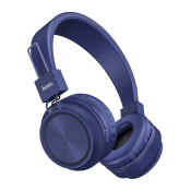 Наушники HOCO W25 Bluetooth, беспроводные, полноразмерные, с микрофоном, синие