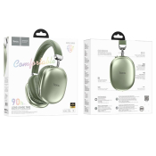 Наушники HOCO W35 MAX Bluetooth 5.3, беспроводные, полноразмерные, с микрофоном, зеленый