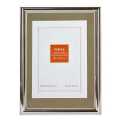 Фоторамка 30x40 Пластик RP  112 серебро