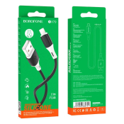 Кабель BOROFONE BX79 Lightning, 2,4A, 1,0м, силикон, чёрный