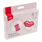 Бис-111 Фигурки из бисера Брелоки "Губы, бантик"