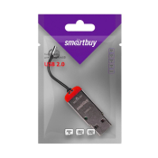 КартРидер SMARTBUY SBR-707-R для Micro SD, красный