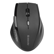 Мышь DEFENDER Accura MM-365, беспроводная, USB, 1600dpi, 6 кнопок, чёрная
