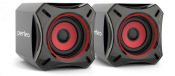Колонки PERFEO PF-4880 Cube, 2x5W, USB, чёрные