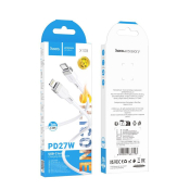 Кабель HOCO X109 Type-C - Lightning, 1,0м, PD27W, 3,0A, силикон, белый