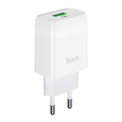 Адаптер HOCO  C72Q USB, 3,0A, 18W, QC3.0, белый