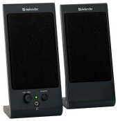 Колонки DEFENDER SPK-170, 2x2W, USB, черные