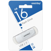 Флеш-карта SMARTBUY 16GB Scout, USB 2.0, белая